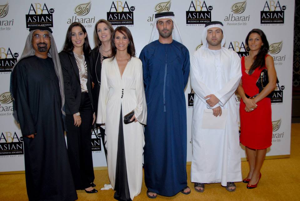 nadia zaal with family at emirates palace hotel abu dhabi