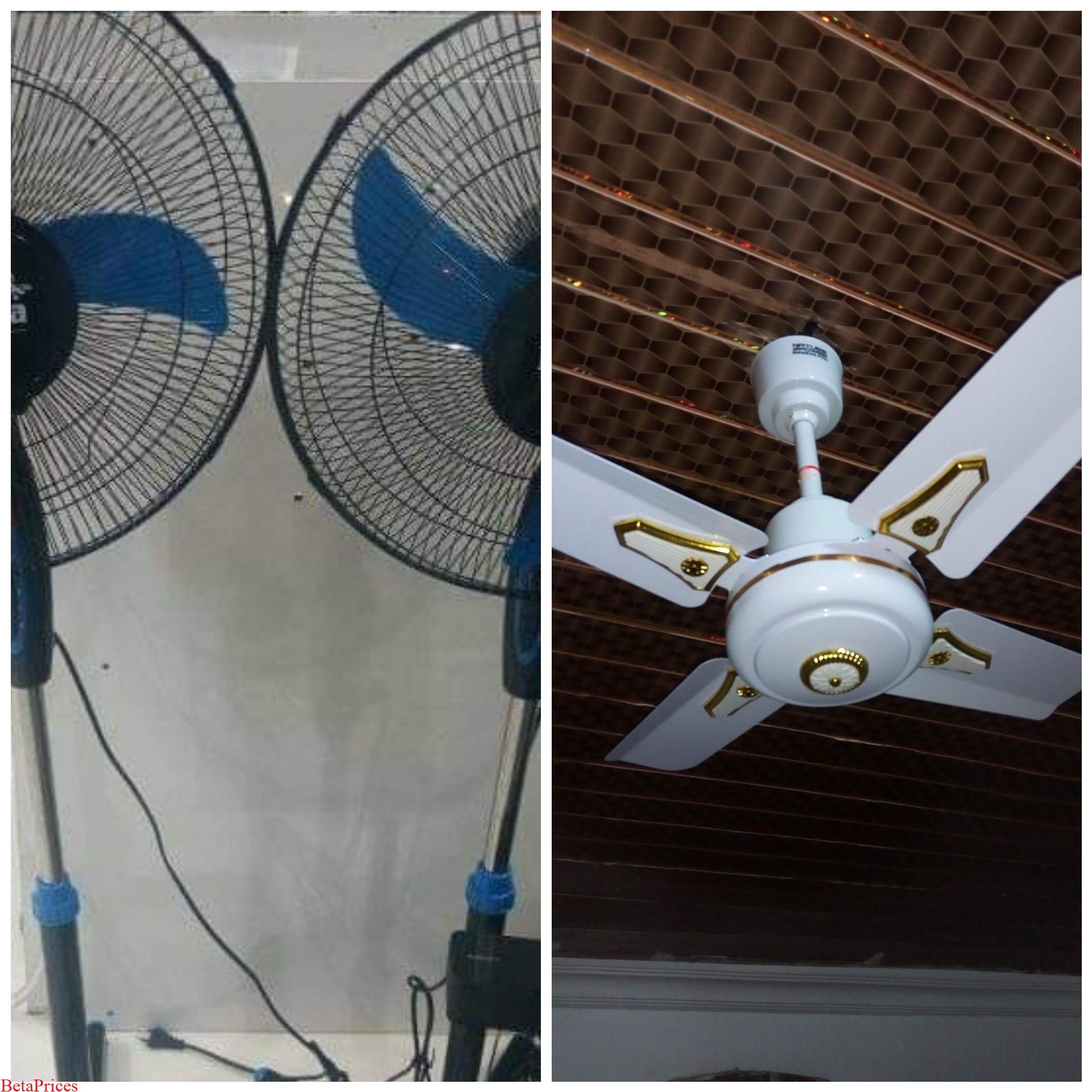 Price List of Standing and Ceiling Fans in Nigeria 2022