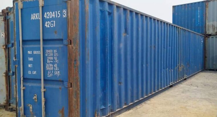 Price of 40ft, 20ft and 10ft Container in Lagos, Nigeria